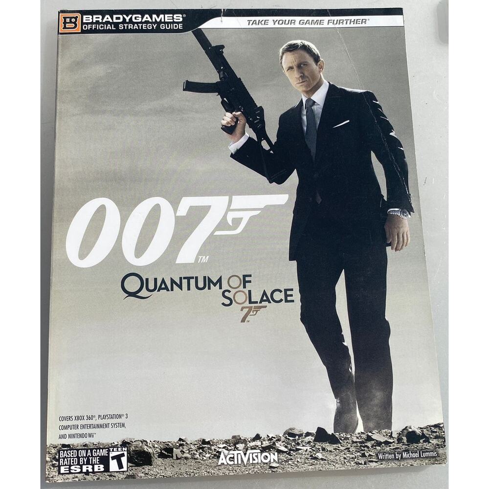 007 Quantum Of Solace Bradygames Official Strategy Guide PS3 Xbox 360 Wii 2008